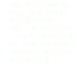 Create and maintain your website for an entire year with monthly updates Create a full website that is easy-to-use and maintain Give you the tools for you to create a D.I.Y. website that works for your needs 